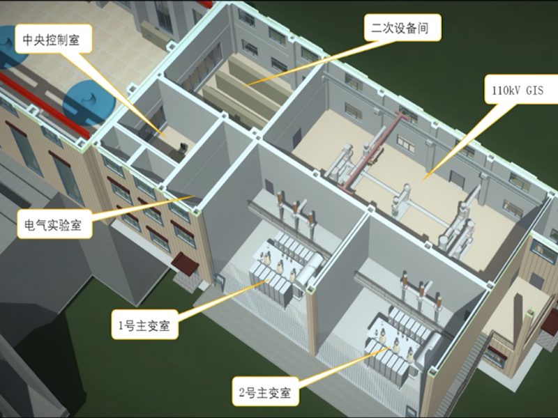 西藏湘河水利樞紐工程2-基于設備模型的基本參數，設備包含的各部分構件，整體組裝后再進行其他屬性的添加（如電壓等級、類型、單位等）。之后可以通過設備布置，測試參數化設置是否有效